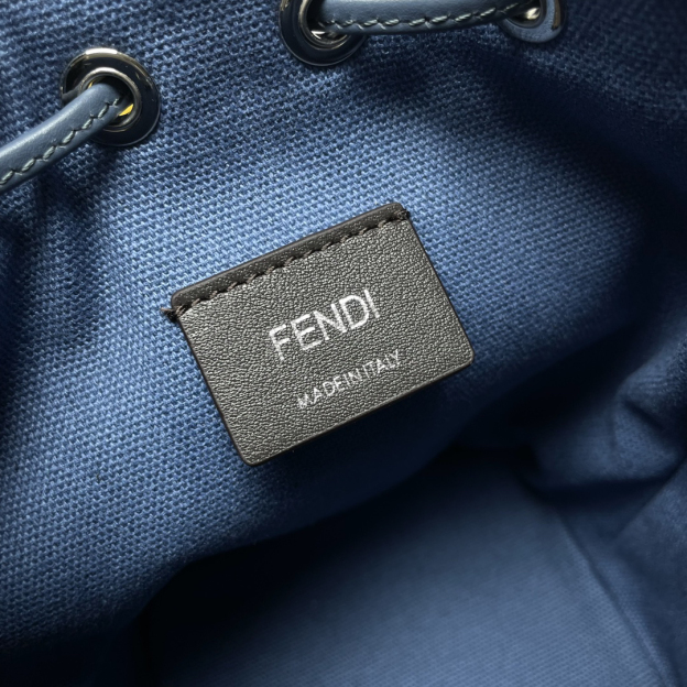 フェンディ「Fendi」 Mon Tresor mini FF刺繍布地バケットバッグ