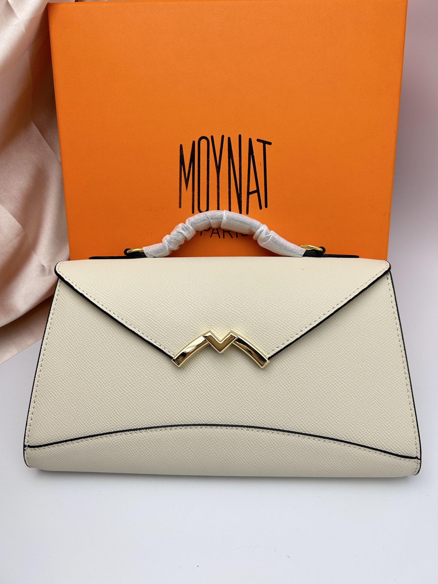 モイナ「Moynat」Réjane レザートートバッグ