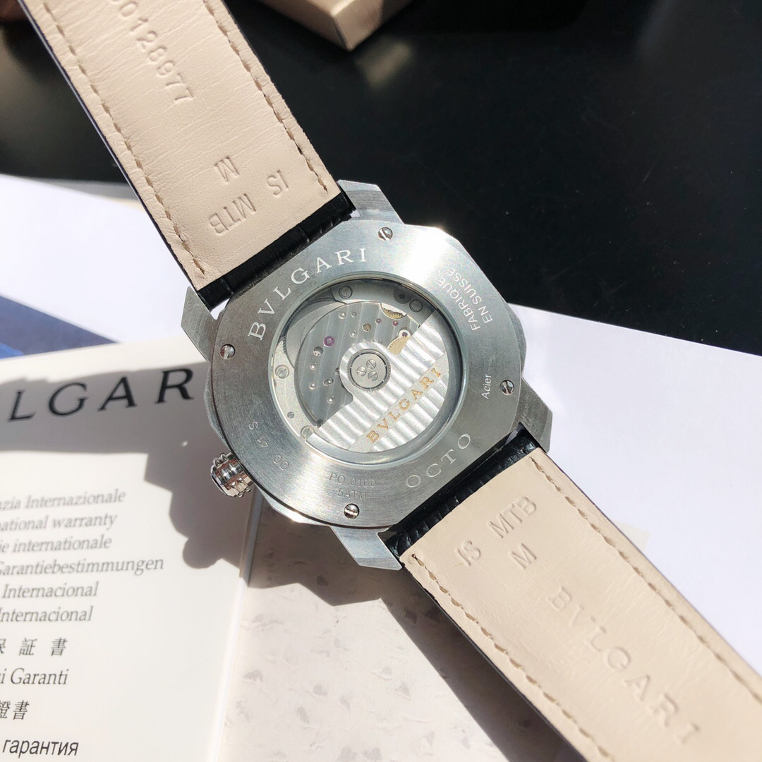 ブルガリ「Bvlgari」製ムーブメント＆イタリアンレザー 40MMの商品掲載写真9（SKU ISETAPRO-25801963）