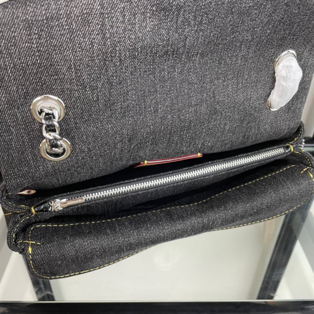 コーチ「Coach」Tabby 20 菱格纹绗缝 デニム チェーンショルダーバッグ