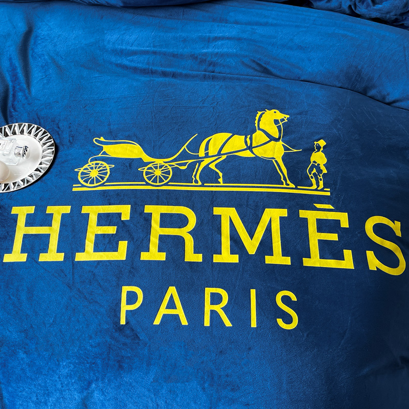 エルメス「Hermès」プレミアム クリスタルベルベット プリント 4点セット