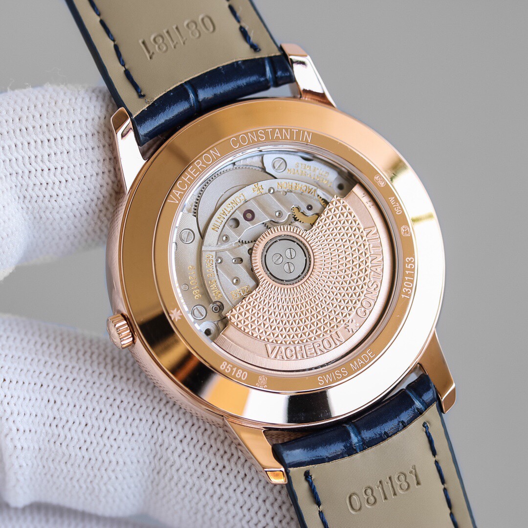 ヴァシュロン・コンスタンタン「Vacheron Constantin」蓝ガラス メンズウォッチ40MM