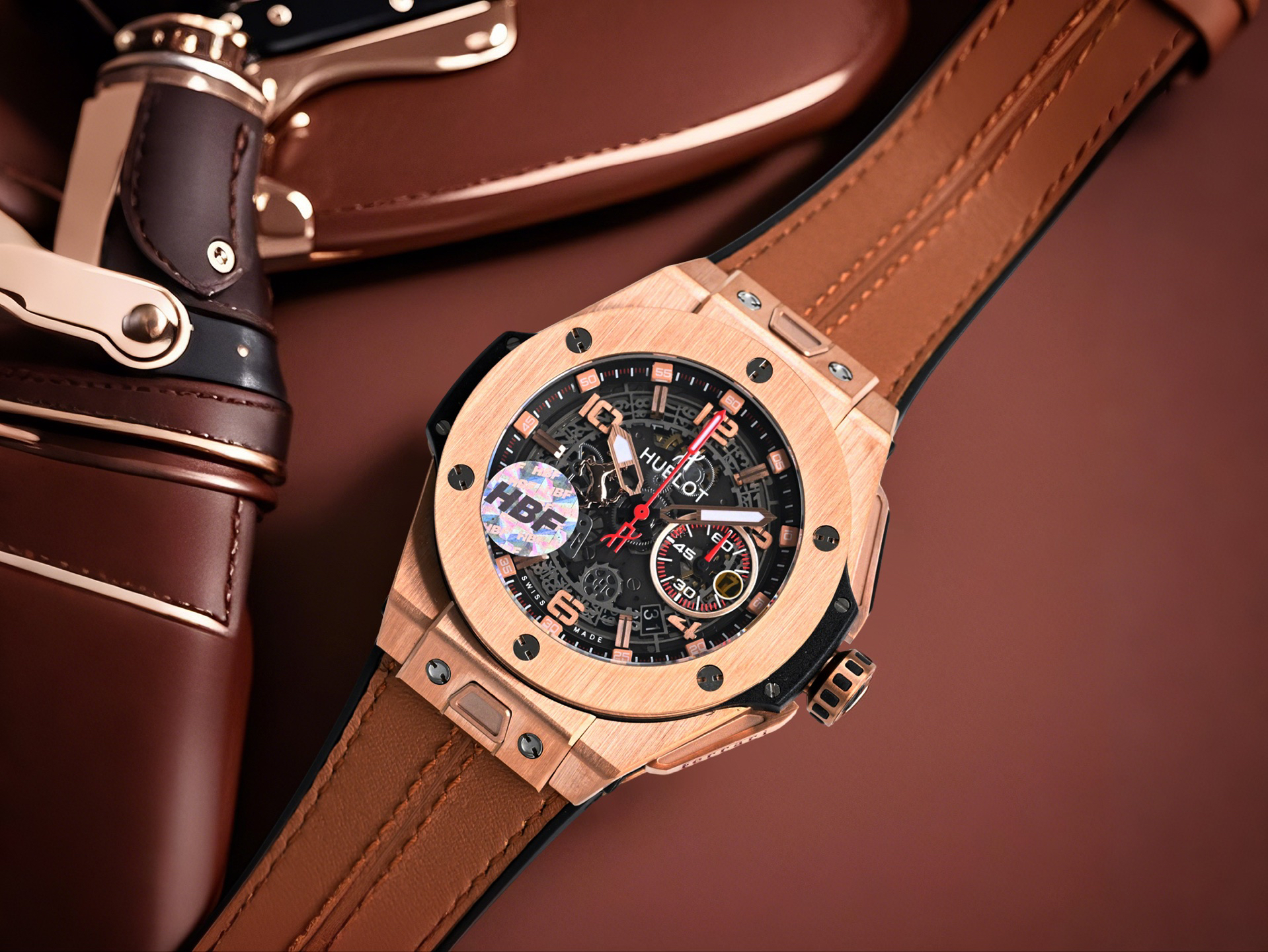 ウブロ「Hublot」ビッグバン ユニコ フラーリ クロノグラフ ウォッチ 45mm