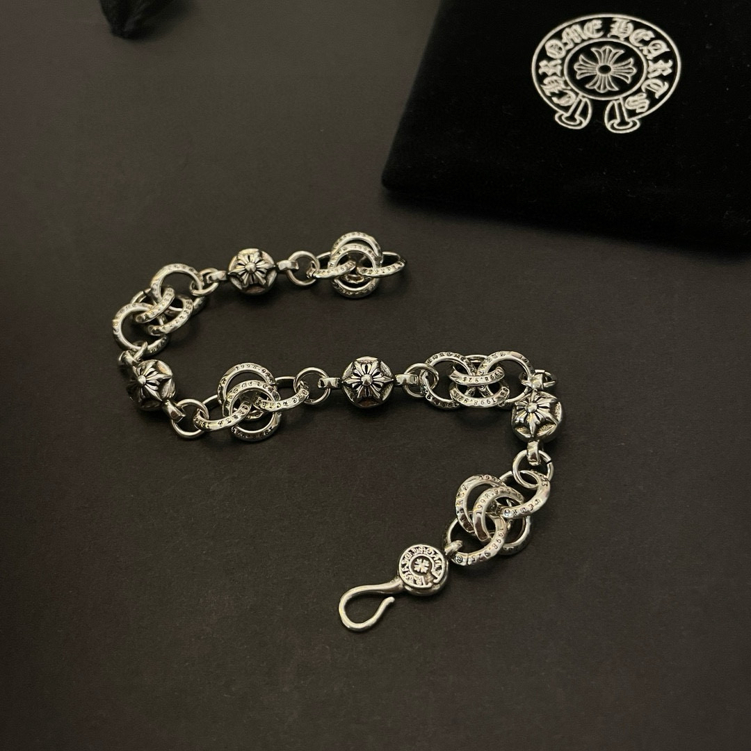 クロムハーツ「Chrome Hearts」ブレスレット - ヴィンテージ＆ロックテイスト ペア用