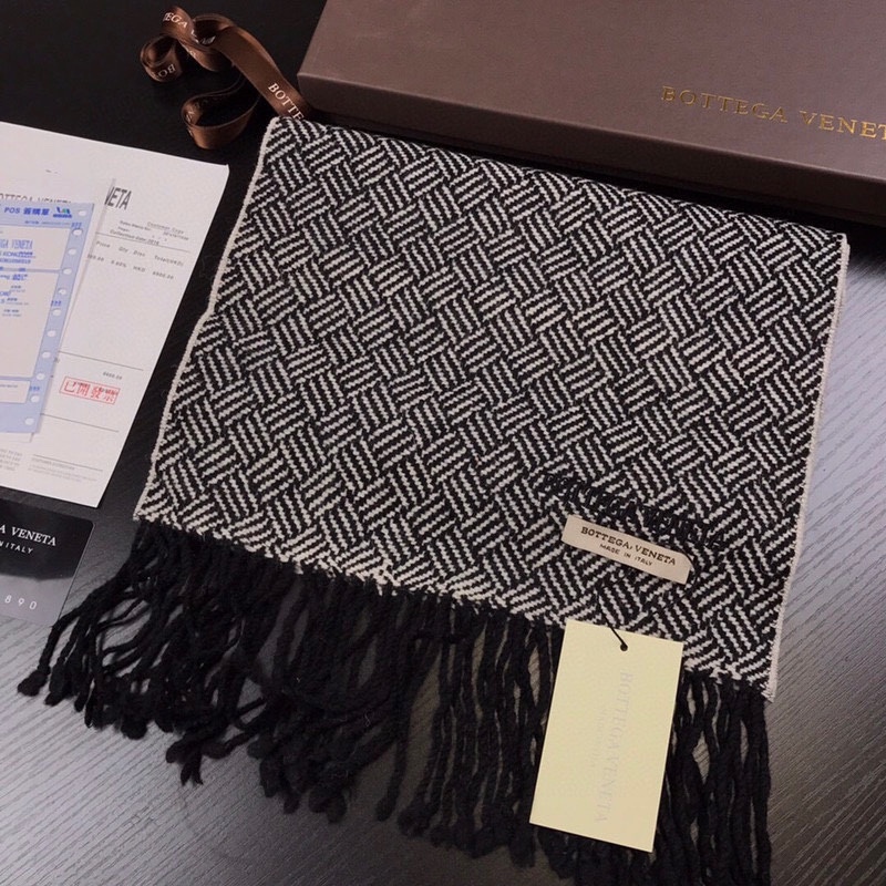 ボッテガ ヴェネタ「Bottega Veneta」 メンズ プレミアム キャシュミール マフラー170*32CM