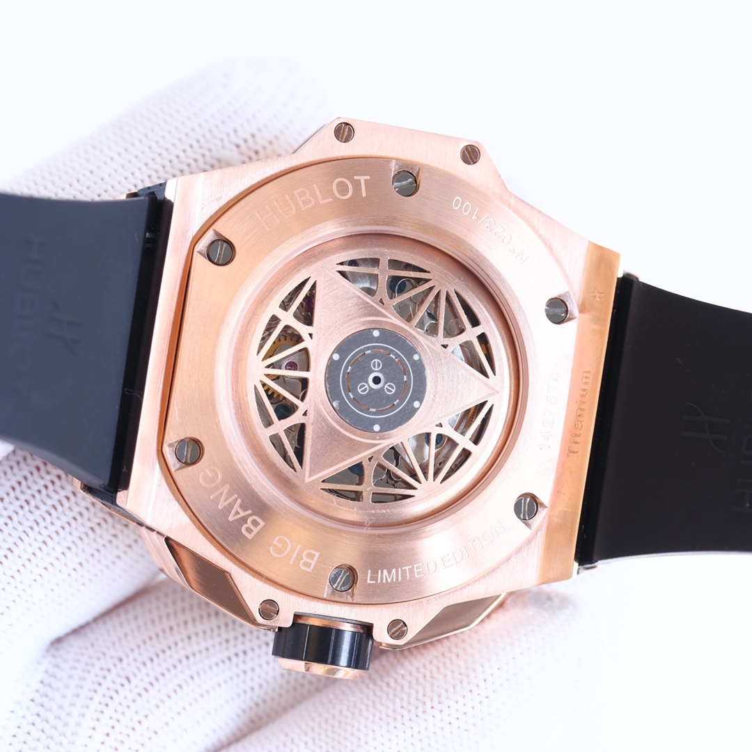 ウブロ「Hublot」ビッグバン サンブルーII タトゥー クロノグラフ ウォッチ 45mm