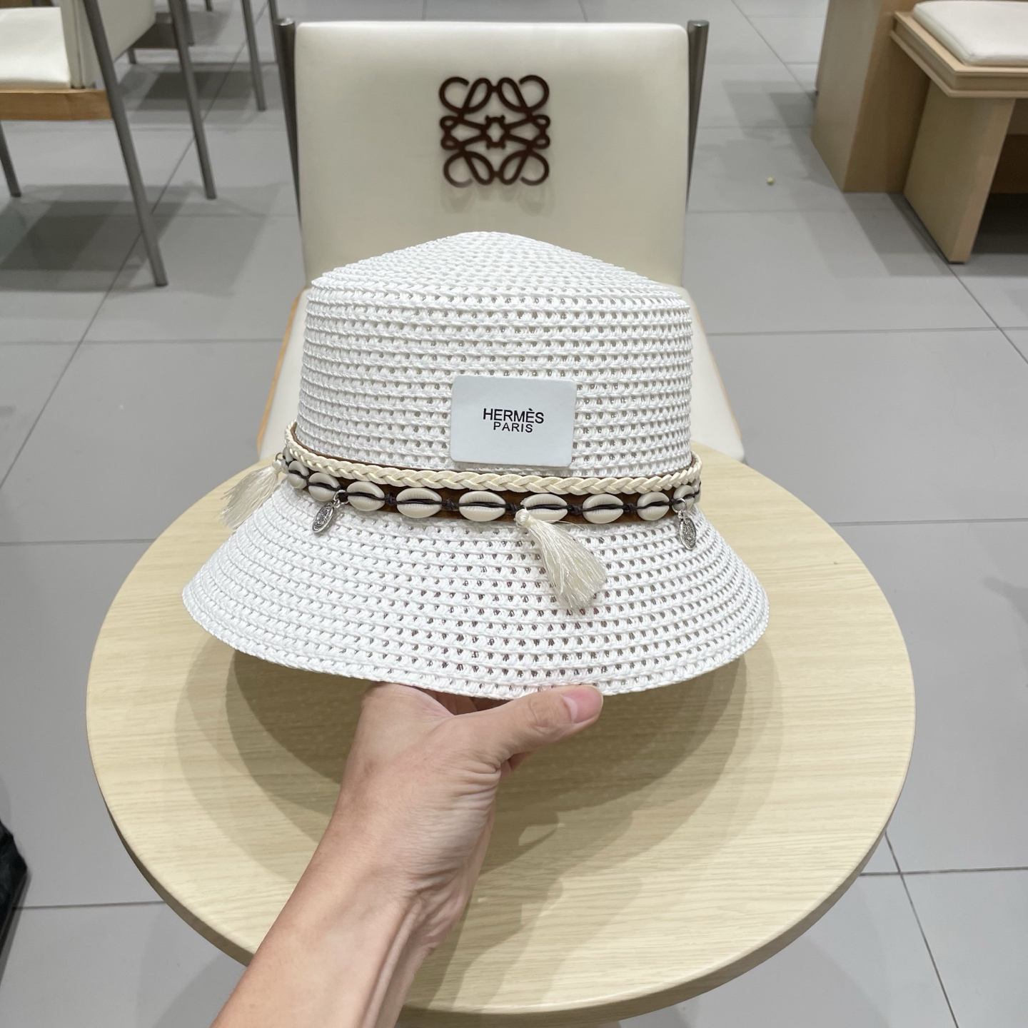 エルメス「Hermès」 Greta レースド パナマハット