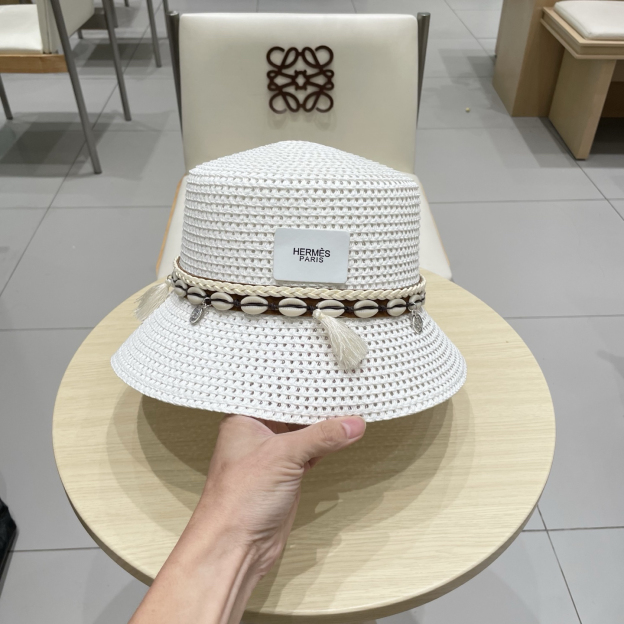 エルメス「Hermès」 Greta レースド パナマハット