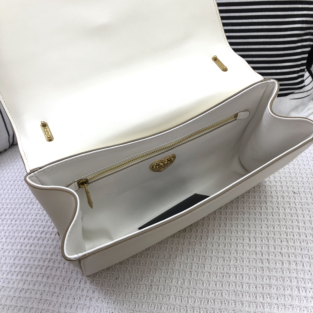 ドルチェ・アンド・ガッバーナ「D&G」Sicily プリントレザー ショルダーバッグ