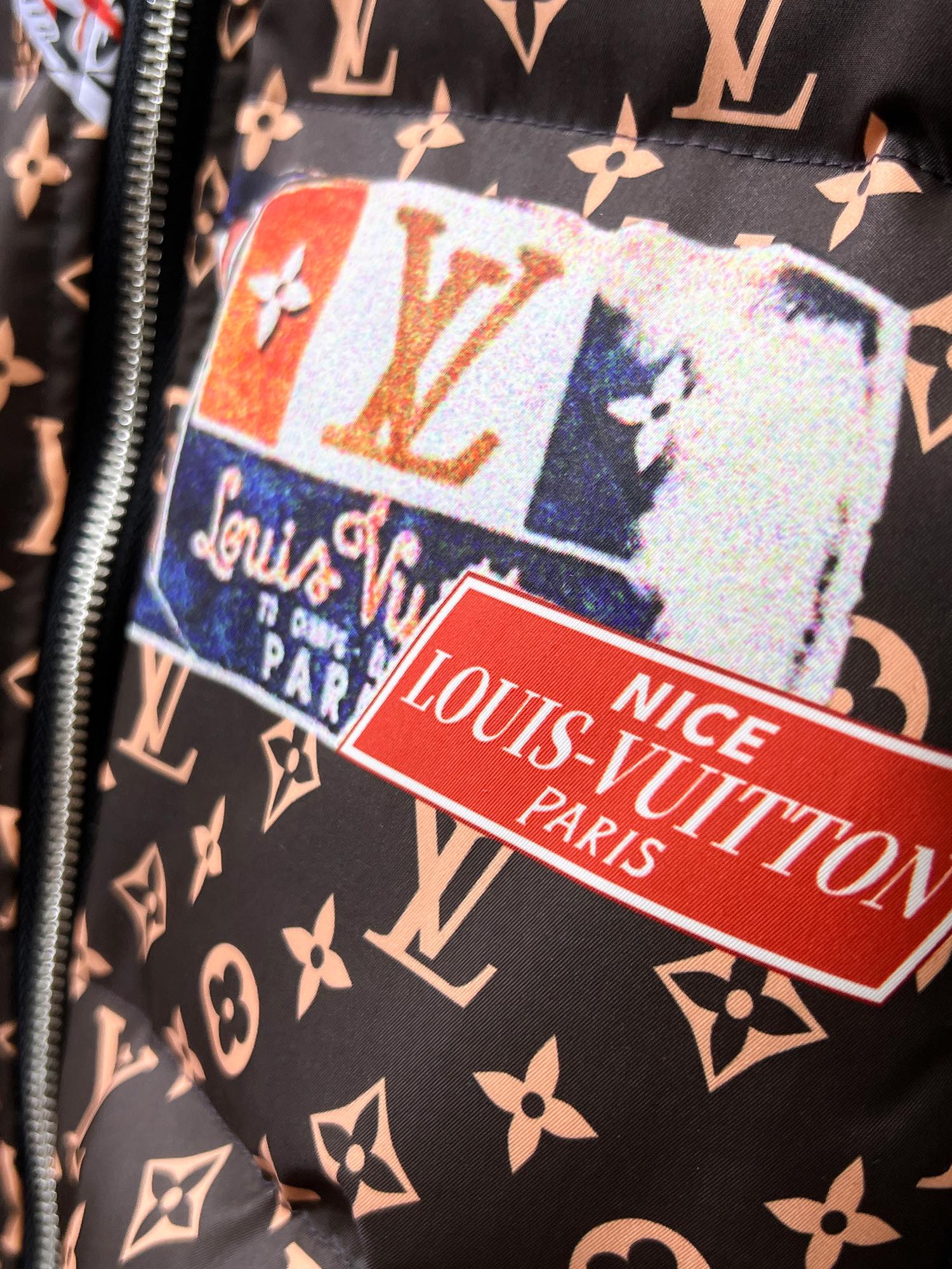 ルイ・ヴィトン「Louis Vuitton」‌冬用フード付きダウンジャケット 男女兼用