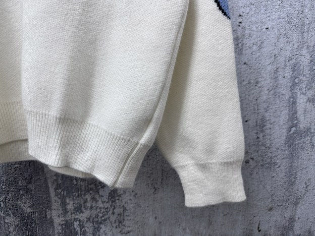 ルイ・ヴィトン「Louis Vuitton」SKIシリーズ 丸首ウールニットプルオーバー