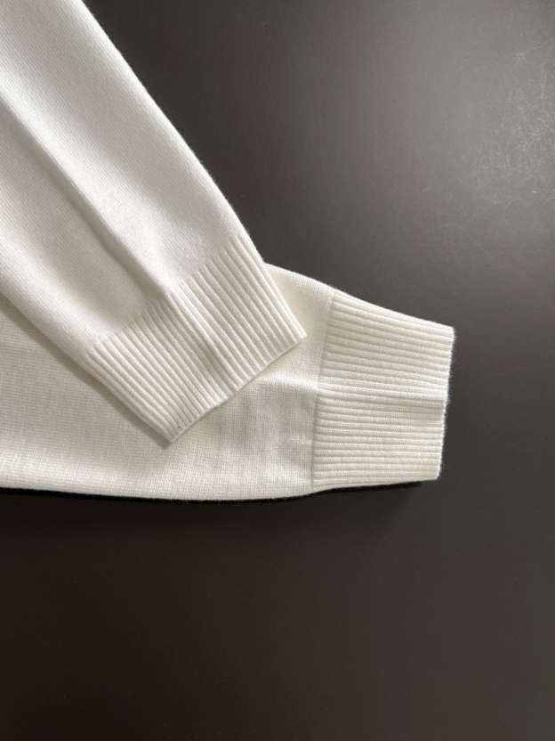 エルメス「Hermès」秋冬全身ジャージー柄新作シンプル丸首ニットウールセーター