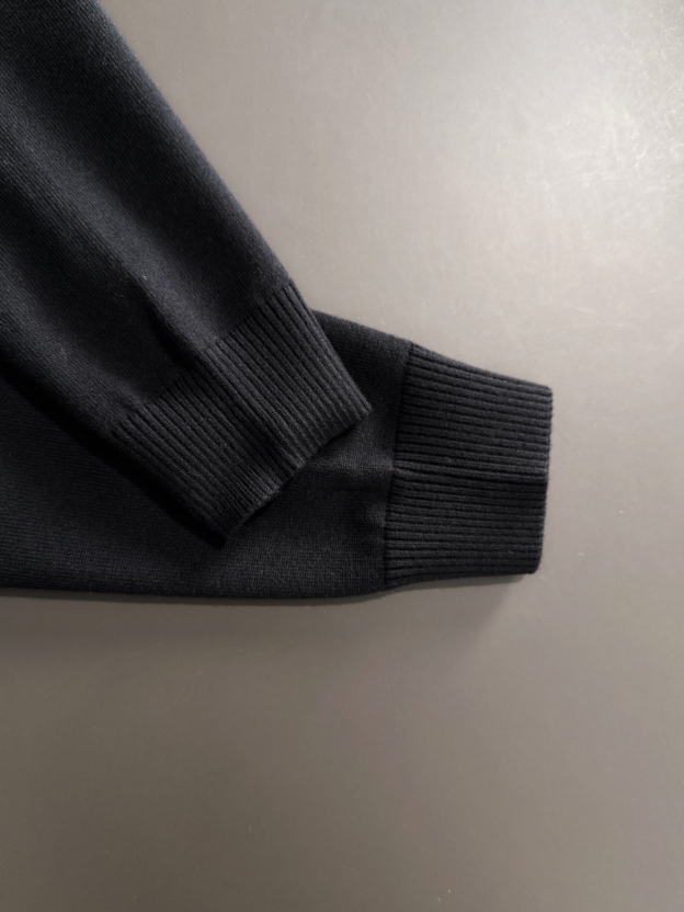 エルメス「Hermès」秋冬全身ジャージー柄新作シンプル丸首ニットウールセーター