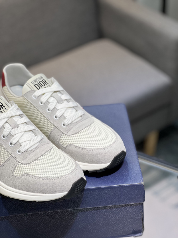ディオール「Dior」メンズ ヒット メッシュ＆レザー スニーカー