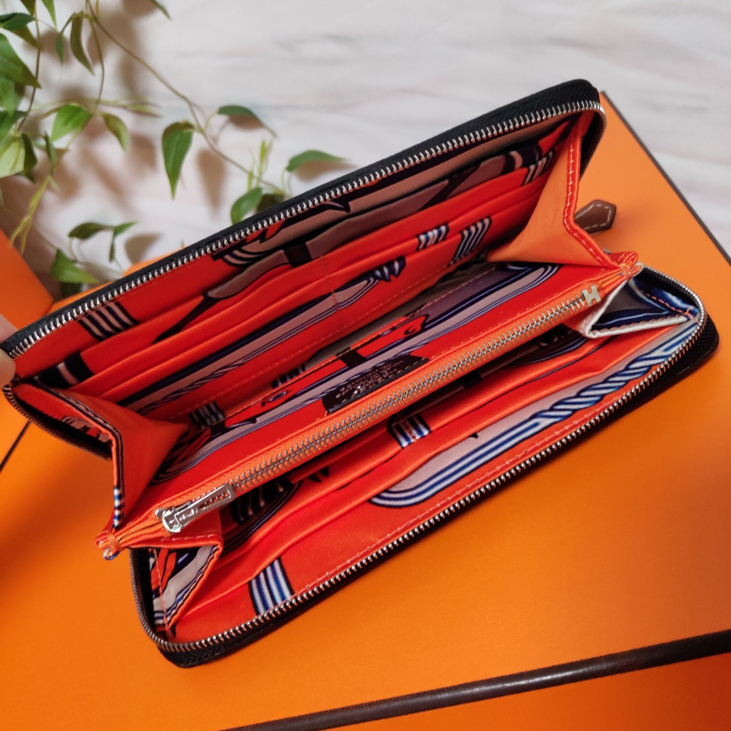 エルメス エプソムレザー ジッパーウォレット