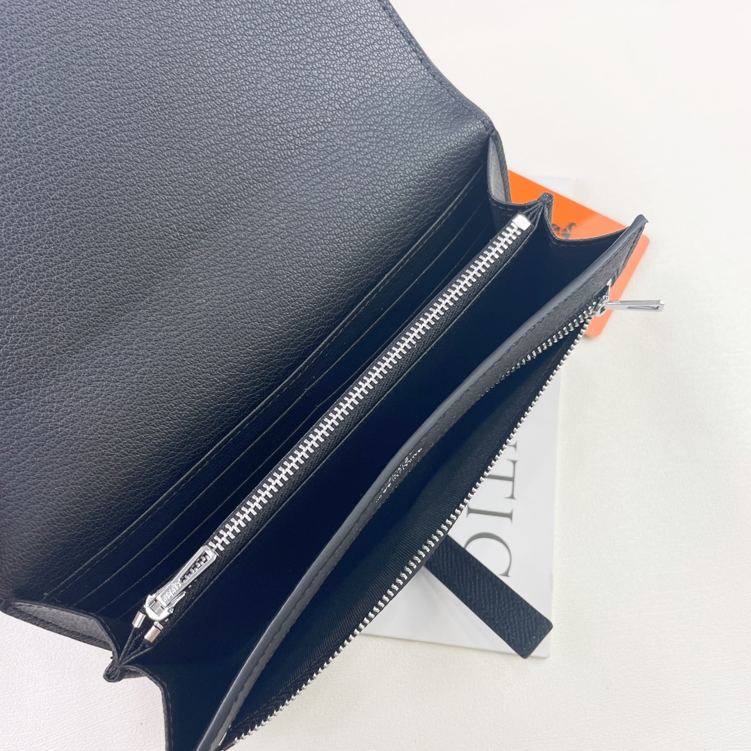 エルメス New H Passant トゥータンマン ウォレット