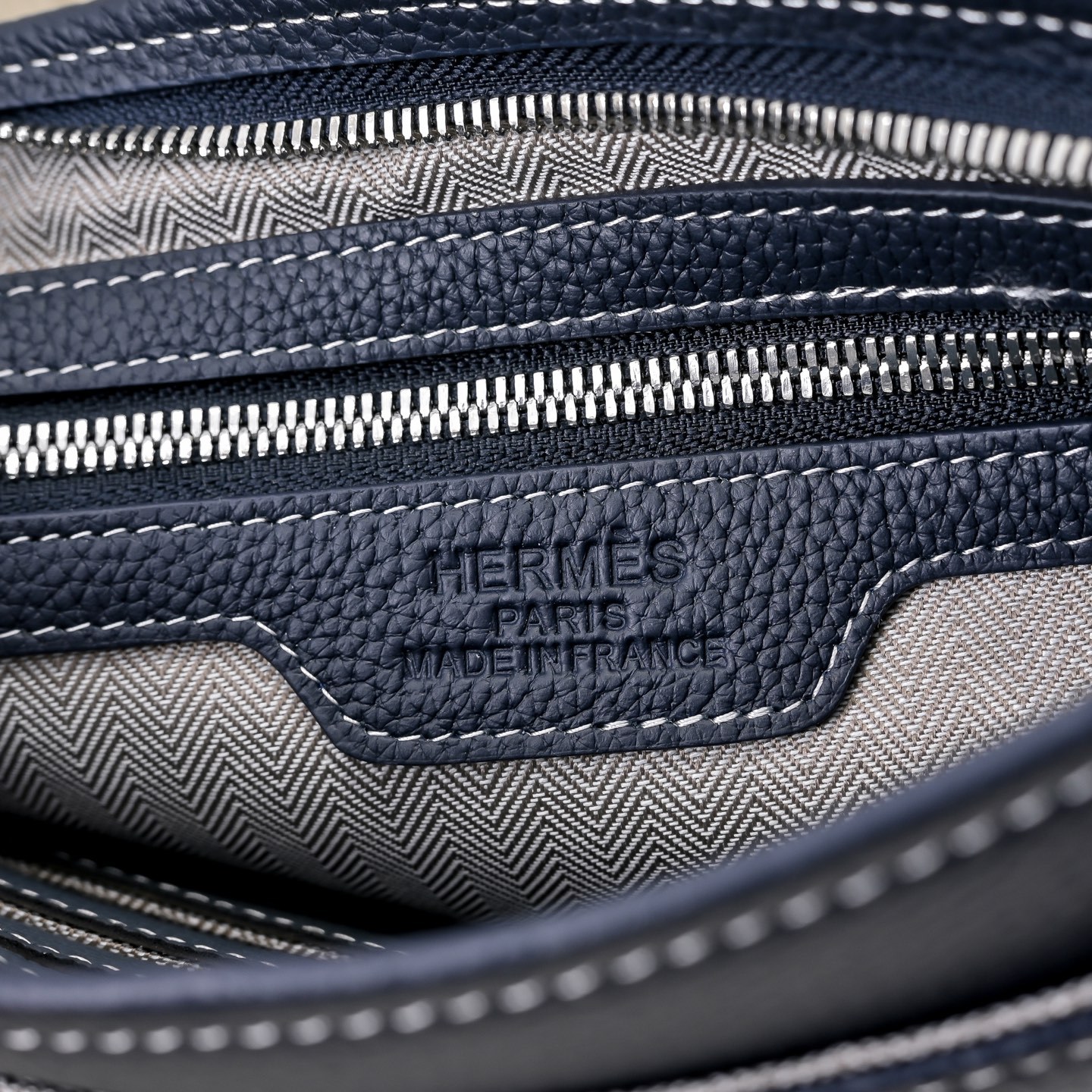 エルメス New H Passant ジップ クラッチバッグ