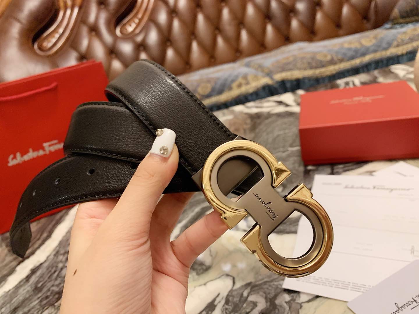 フェラガモ「Ferragamo」リバーシブルベルト