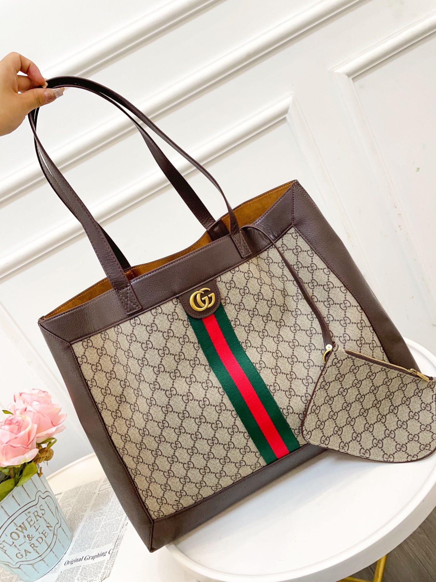 「グッチ」Gucci トートバッグ＋ムーンバッグ＋財布 3 点セット3点セット 限定セール大人気販売中