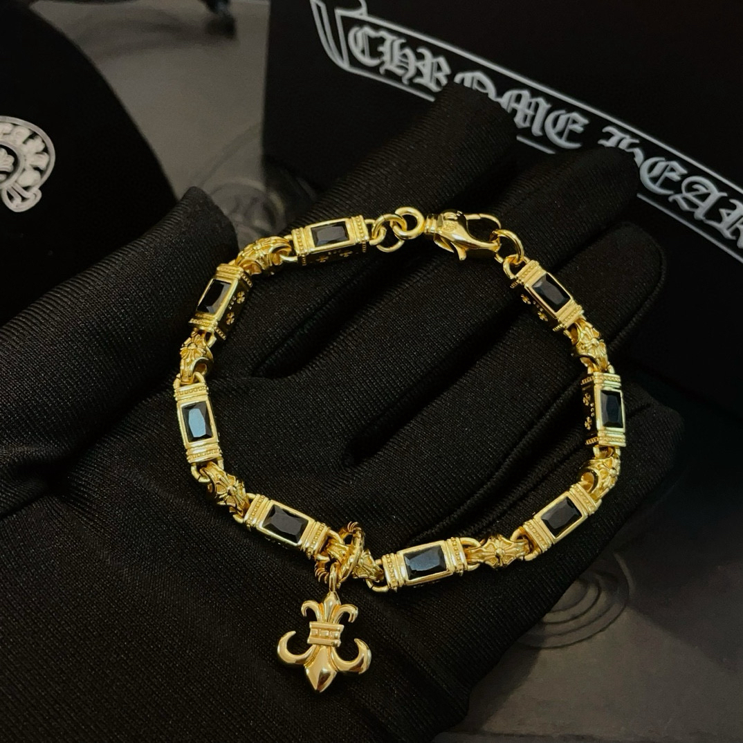 クロムハーツ「Chrome Hearts」ブレスレット - ヴィンテージ＆ロックテイスト ペア用