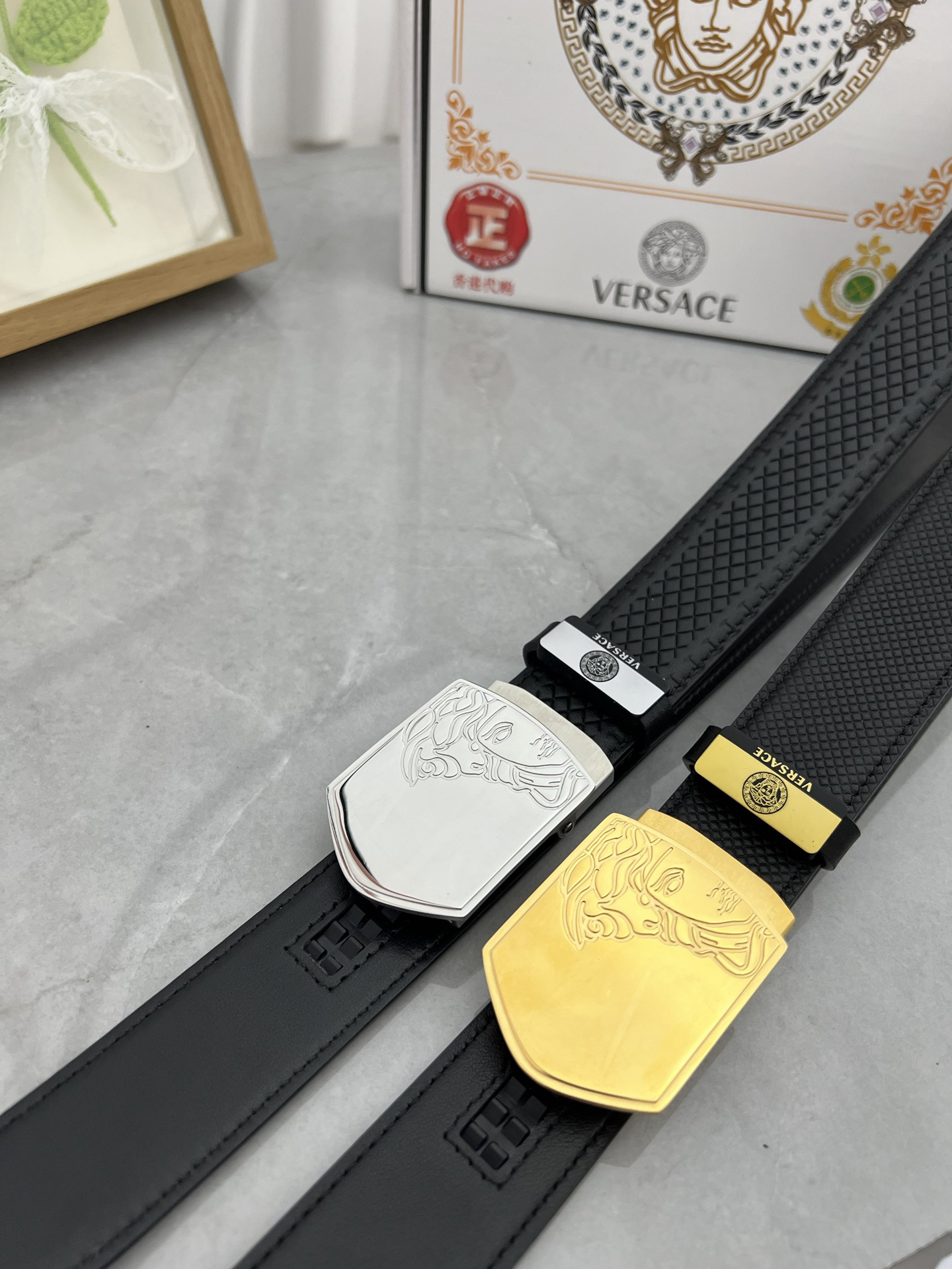 【先行新作】Versace トレンドラグジュアリーベルト「全長約 100cm」