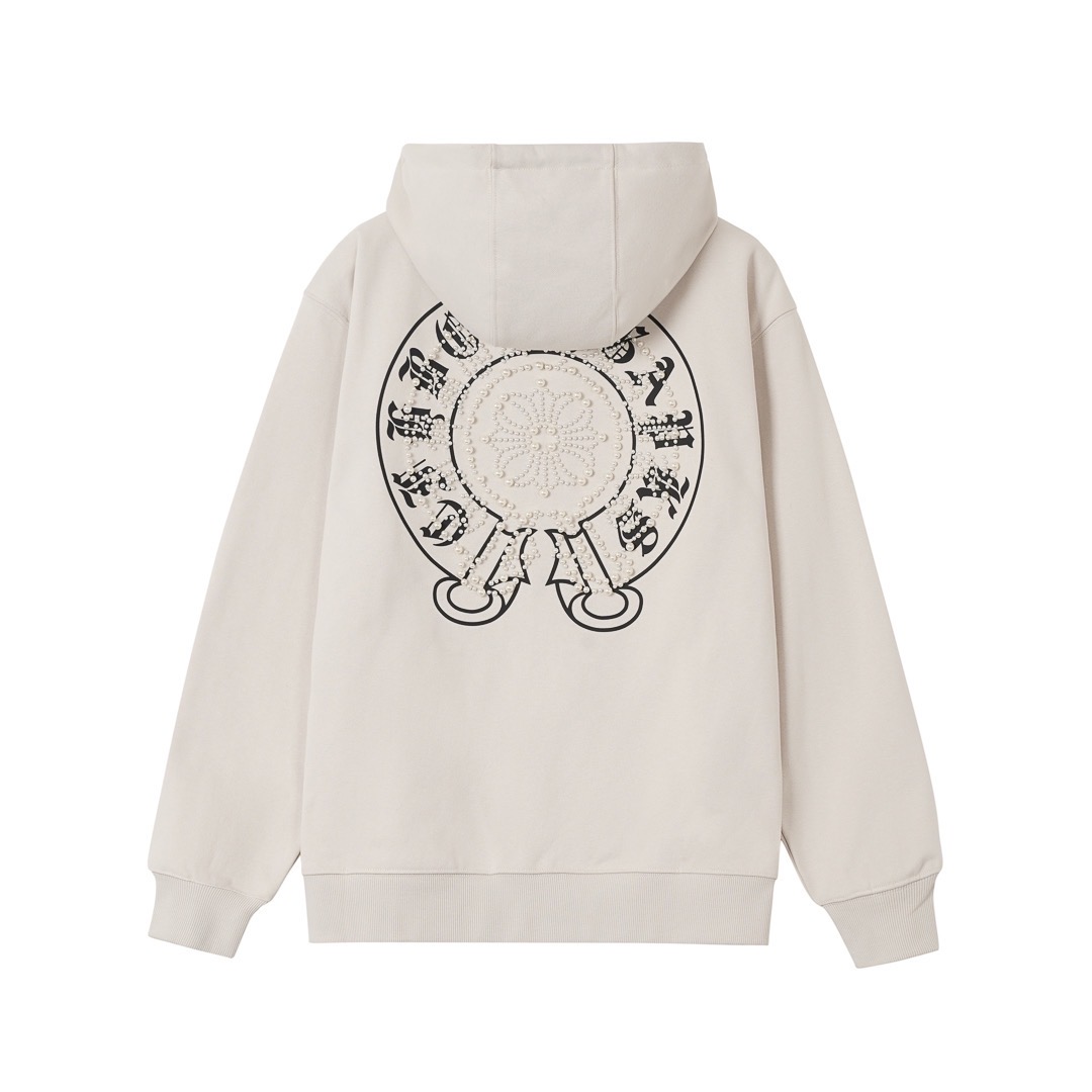 クロムハーツ「Chrome Hearts」秋冬ロングスリーブ ジップアップフーディ - ユニセックス