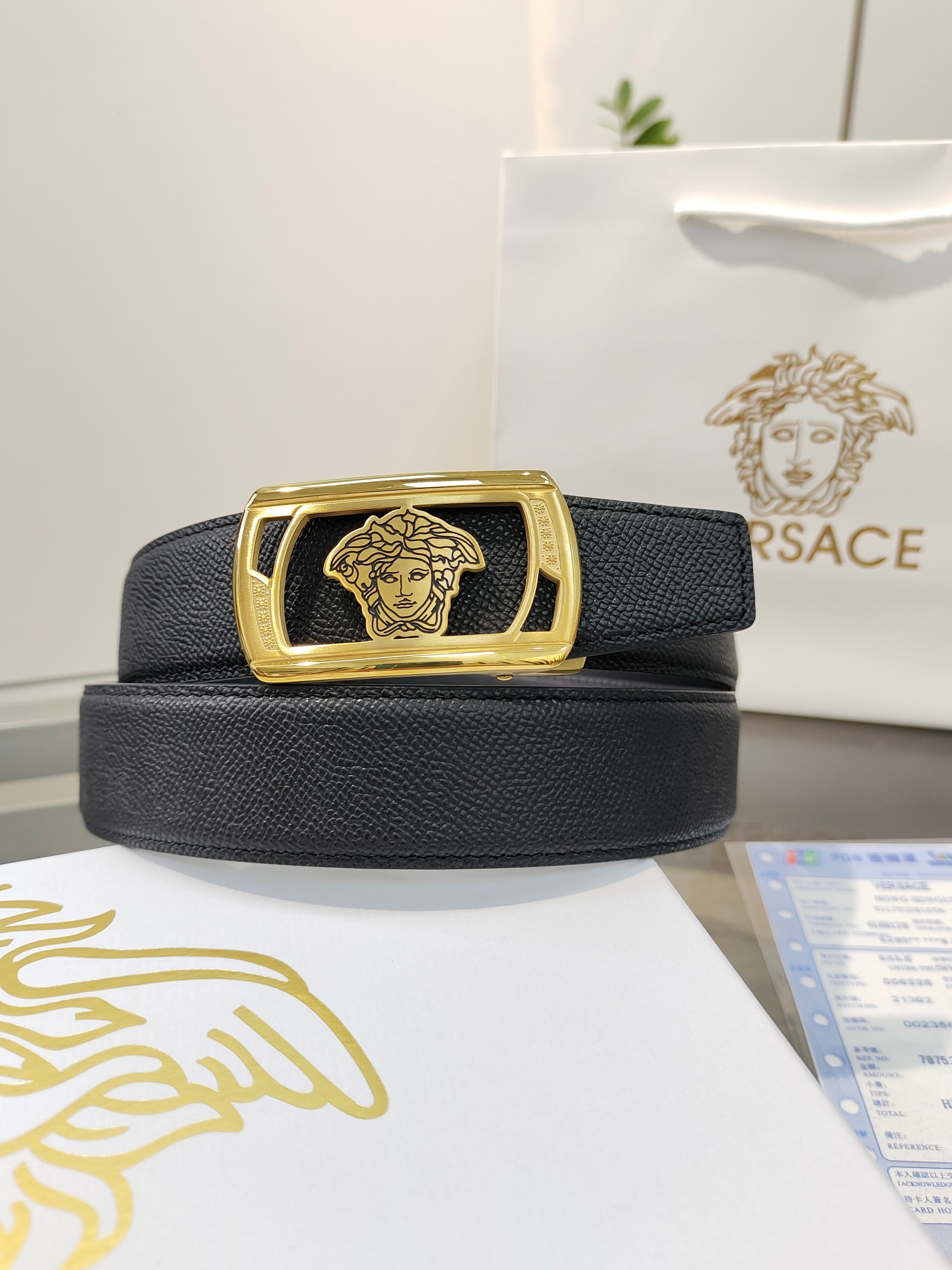 【先行新作】Versace トレンドラグジュアリーベルト「全長約 100cm」