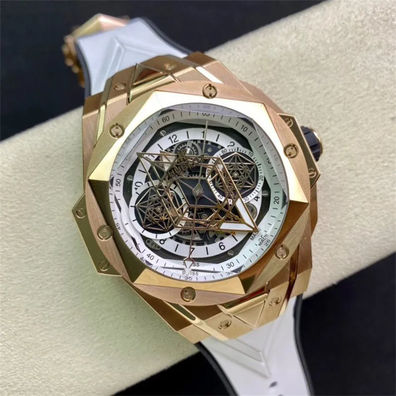 ウブロ「Hublot」ビッグバン ユニコ サンブルー II タトゥー メンズウォッチ45MM