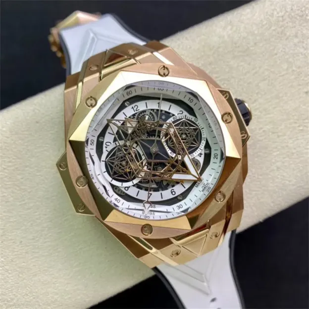 ウブロ「Hublot」ビッグバン ユニコ サンブルー II タトゥー メンズウォッチ45MM