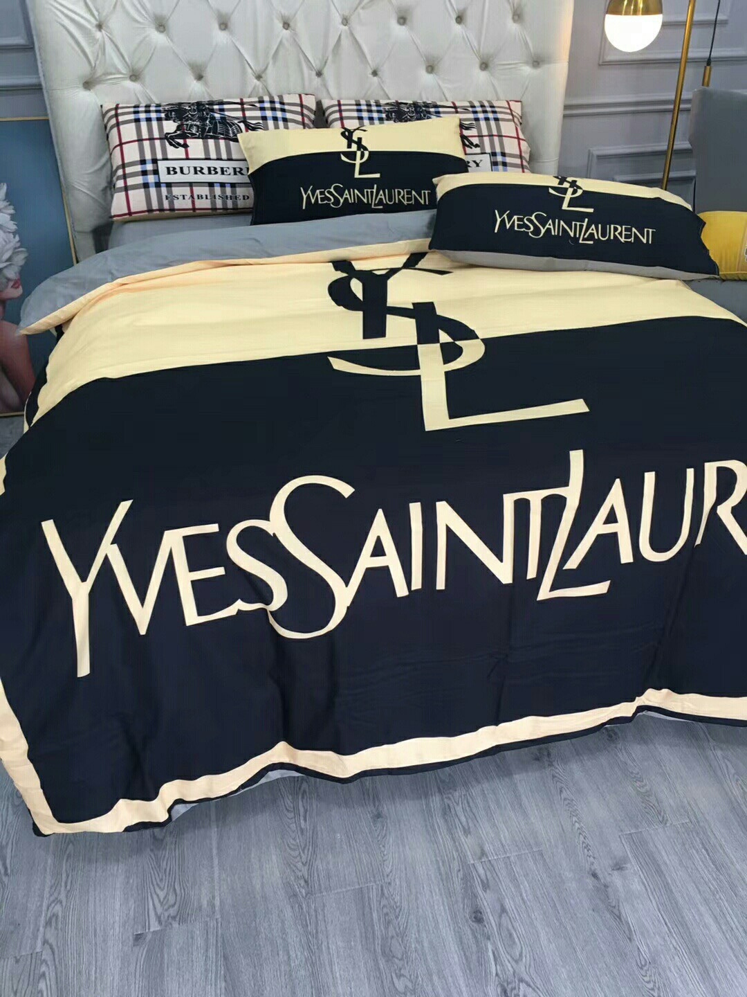 サンローラン「Saint Laurent」プレミアムコットン デジタルプリント 4点セット