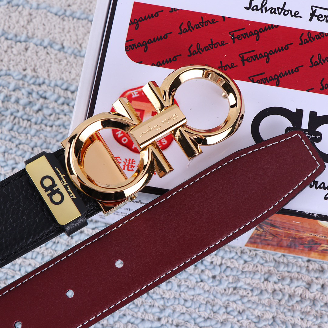 【新規倉庫入り】Salvatore Ferragamo 職人仕上げ高級ベルト「全長約 100cm」