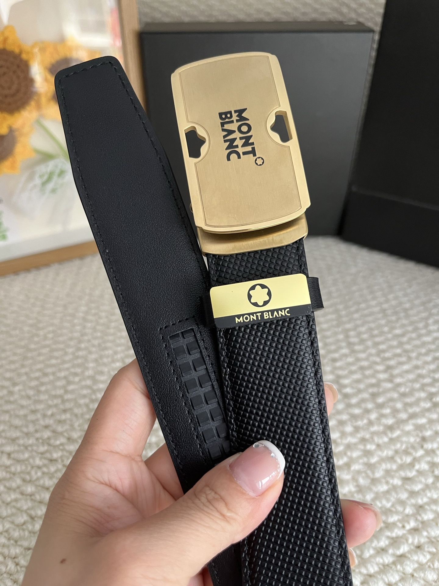 【厳選在庫】Montblanc ビジネスマン正装ベルト「全長約 100cm」