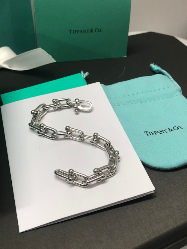 ティファニー「Tiffany & Co.」ポリッシュドシルバーリンク ブレスレット