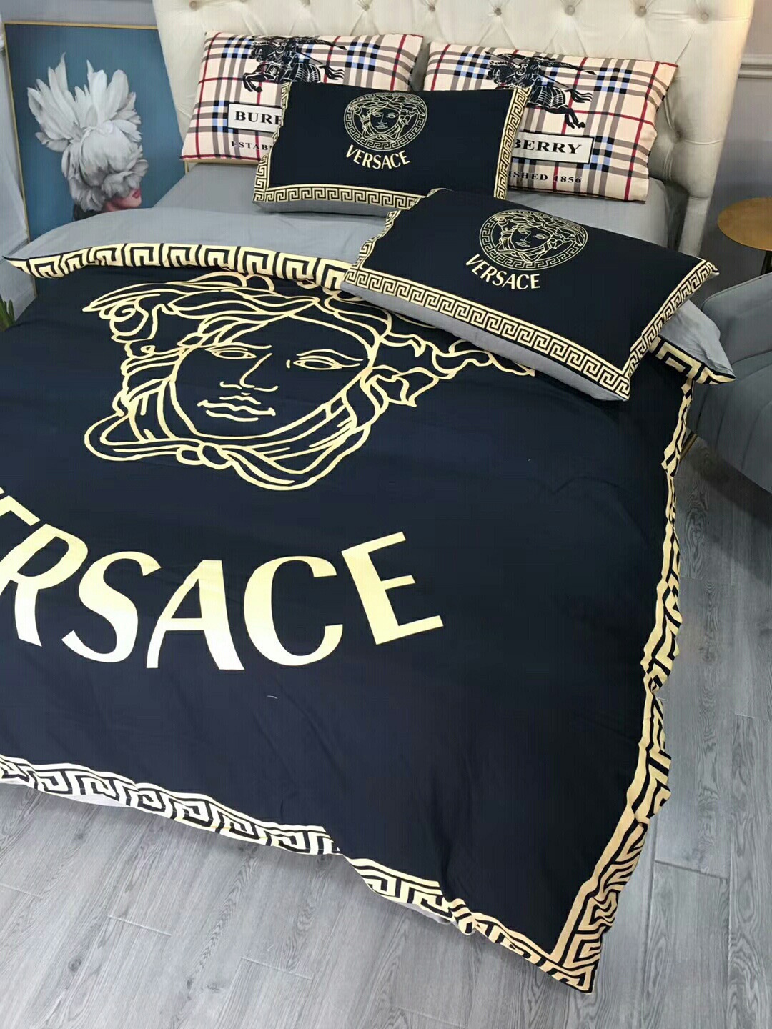 ヴェルサーチ「Versace」プレミアムコットン デジタルプリント 4点セット