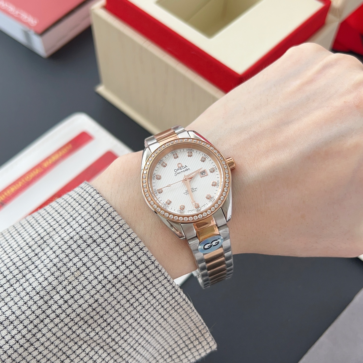 オメガ「Omega」アクアテラ 34mm マスタークロノメーター