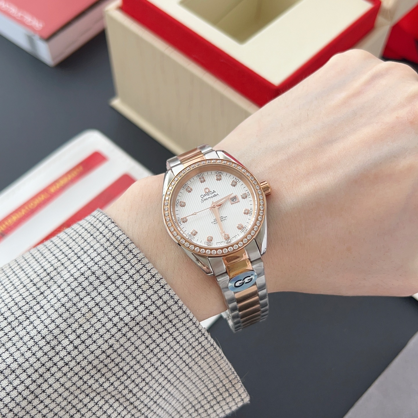 オメガ「Omega」アクアテラ 34mm マスタークロノメーター