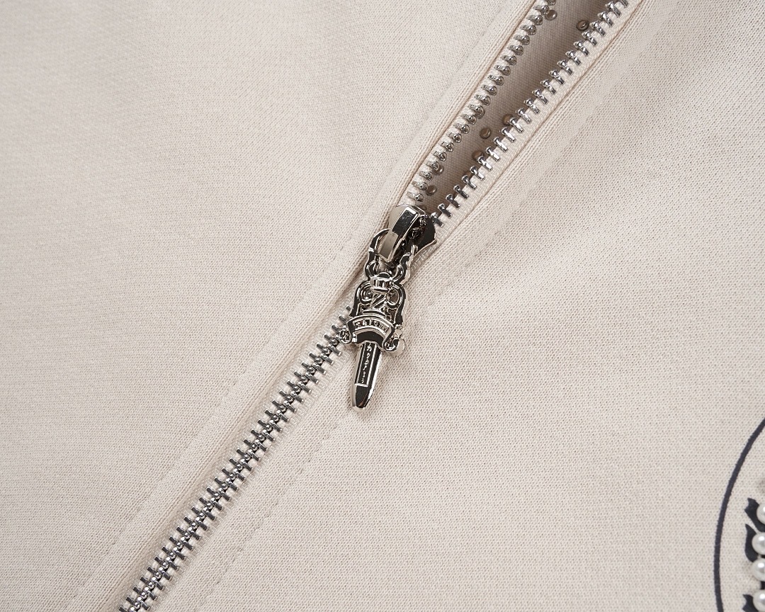 クロムハーツ「Chrome Hearts」秋冬ロングスリーブ ジップアップフーディ - ユニセックス