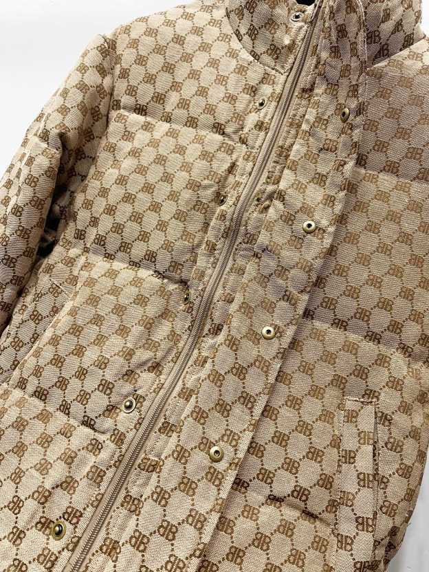 バレンシアガ「Balenciaga」‌軽奢華なジャカード柄個性ダウンジャケット 男女兼用