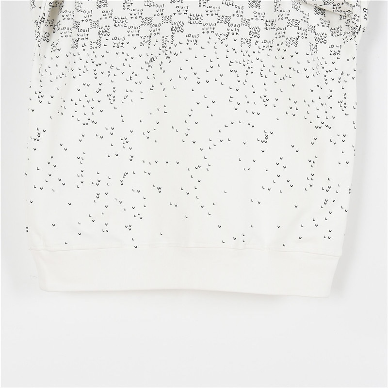 Louis Vuitton / ルイ・ヴィトン 24Fw グラデーション小飛行機柄プリントの丸首パーカー