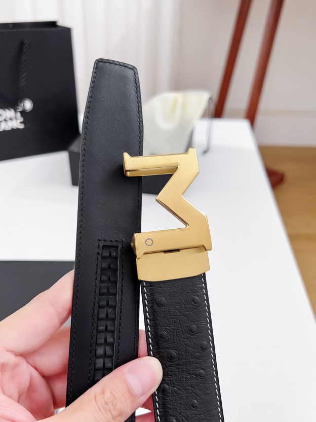 【厳選在庫】Montblanc ビジネスマン正装ベルト「全長約 100cm」