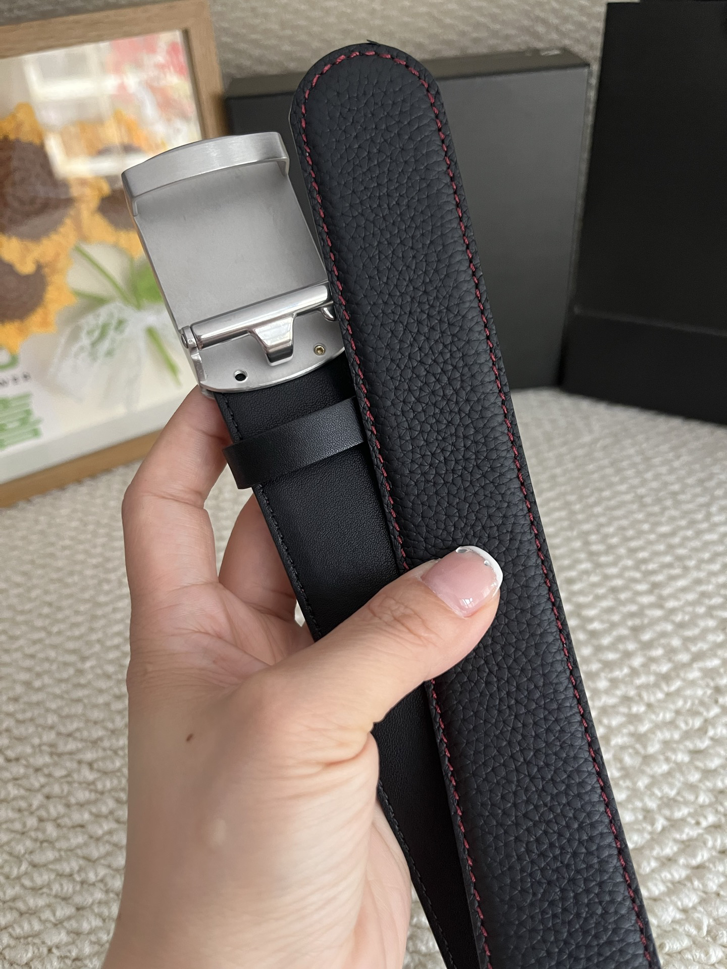 【厳選在庫】Montblanc ビジネスマン正装ベルト「全長約 100cm」
