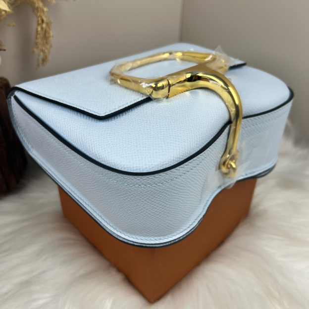 【厳選新入荷】エルメス Della Cavalleria Mini サドル金具クロスボディバッグ「乗馬モチーフ本革ショルダー」