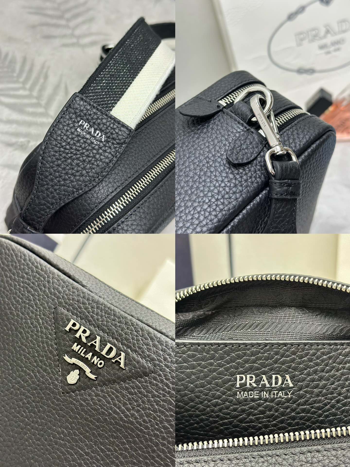 プラダ「Prada」ディアスキン デュアルストラップバッグ
