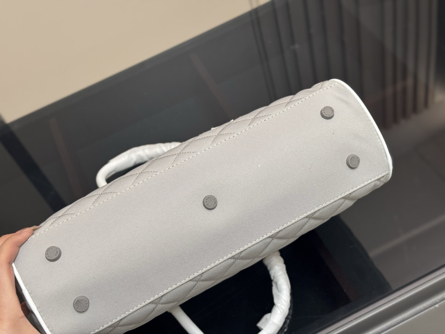 シャネル「Chanel」‌ デニム ボウリングバッグ