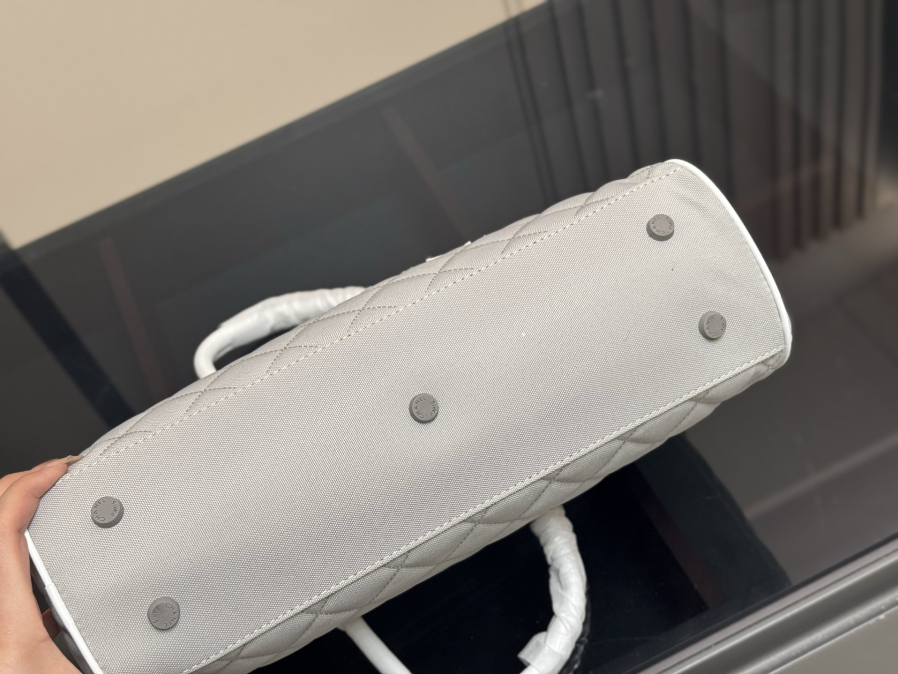 シャネル「Chanel」‌ デニム ボウリングバッグ