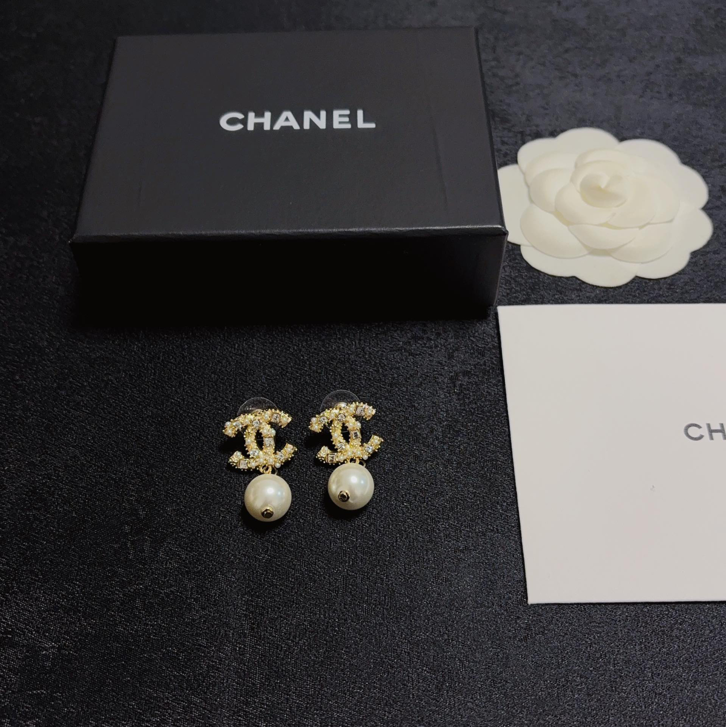 シャネル「Chanel」 パール&ダイヤモンド ピアス・イヤリング