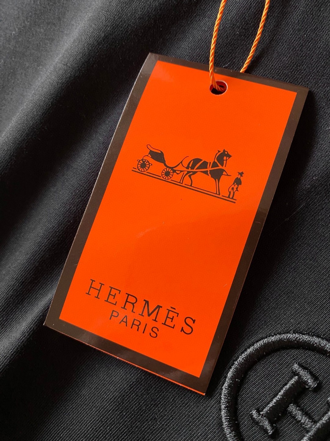 【ワンフォーワン】エルメス「Hermès」Hエンブロイダリー クルーネック Tシャツ【在庫僅少】