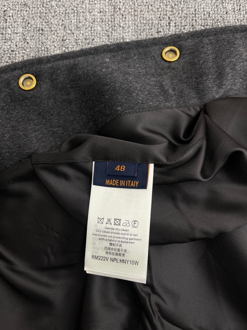 ルイ・ヴィトン「Louis Vuitton」 ウール エンブロイダリー ベースボール ジャケット