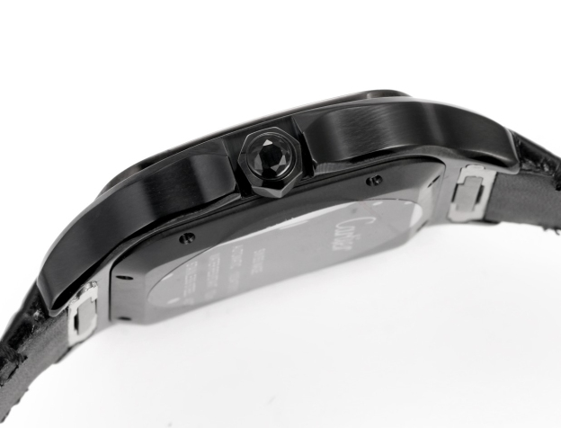 カルティエ「Cartier」 サントス ドゥ カルティエ 中東版 レザーストラップ メンズウォッチ39.8mm