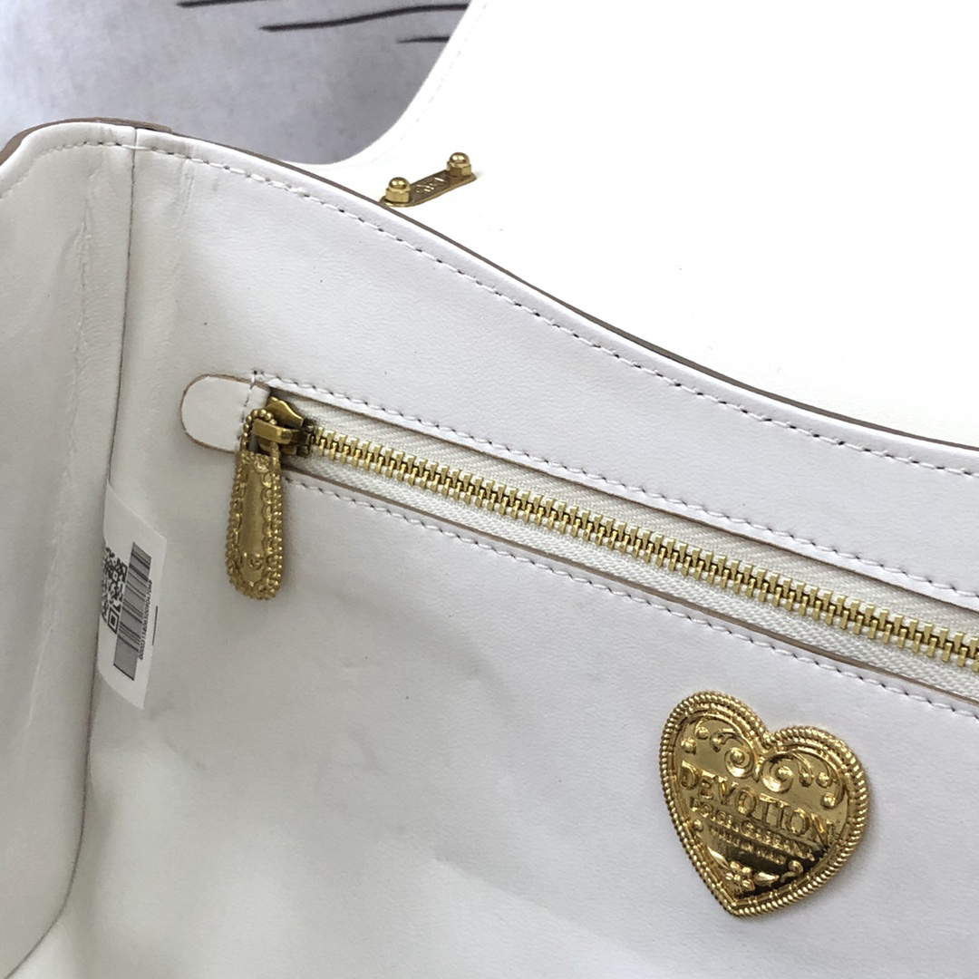 ドルチェ・アンド・ガッバーナ「D&G」Sicily プリントレザー ショルダーバッグ